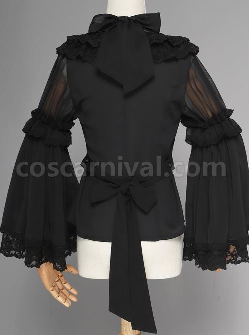 Magic Tea Party Swimming Fish Play Dream Series Classic Lolita Long Sleeve Shirt coscarnival