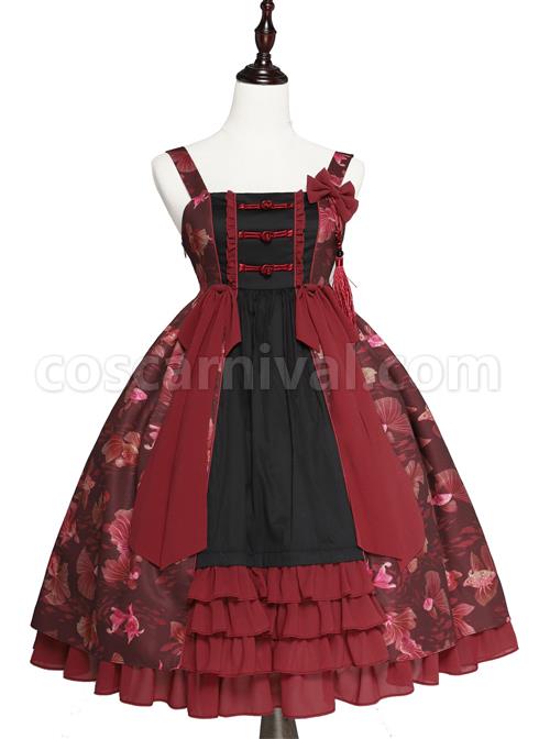 Magic-Tea-Party-Swimming-Fish-Play-Dream-Series-JSK-Chinese-Style-Classic-Lolita-Sling-Dress-coscarnival-1592