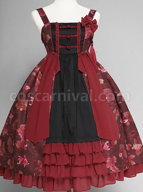 Magic-Tea-Party-Swimming-Fish-Play-Dream-Series-JSK-Chinese-Style-Classic-Lolita-Sling-Dress-coscarnival-1603
