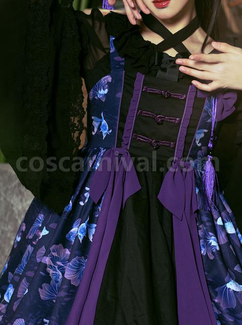 Magic-Tea-Party-Swimming-Fish-Play-Dream-Series-JSK-Chinese-Style-Classic-Lolita-Sling-Dress-coscarnival-1612