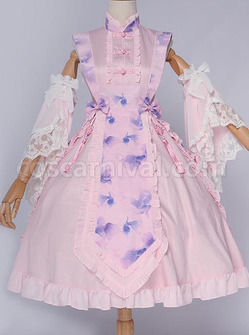 Magic-Tea-Party-Swimming-Fish-Play-Dream-Series-OP-Chinese-Style-Classic-Lolita-Stand-Collar-Dress-coscarnival-755