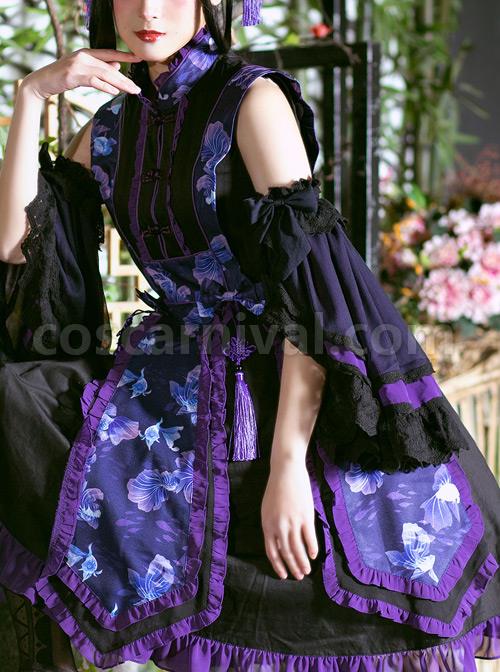 Magic-Tea-Party-Swimming-Fish-Play-Dream-Series-OP-Chinese-Style-Classic-Lolita-Stand-Collar-Dress-coscarnival-780