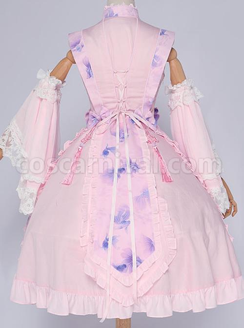Magic-Tea-Party-Swimming-Fish-Play-Dream-Series-OP-Chinese-Style-Classic-Lolita-Stand-Collar-Dress-coscarnival-789