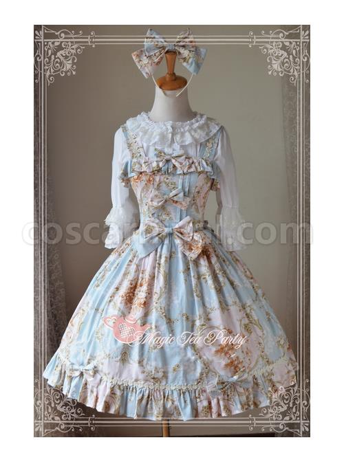 Magic-Tea-Party-Veronica-Series-Light-Blue-Elegance-Printing-Classic-Lolita-Sling-Dress-coscarnival-3721