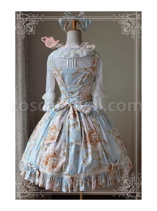 Magic-Tea-Party-Veronica-Series-Light-Blue-Elegance-Printing-Classic-Lolita-Sling-Dress-coscarnival-3739