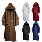 Medieval Cloak Halloween Hooded Robe Wizard Wizard Grim Reaper Long Sleeve Cloak coscarnival01118390