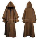 Medieval Cloak Halloween Hooded Robe Wizard Wizard Grim Reaper Long Sleeve Cloak coscarnival01118399