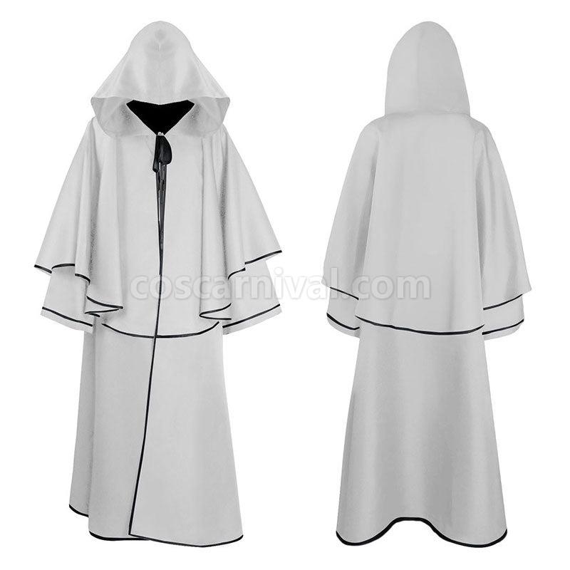 Medieval Cloak Halloween Hooded Robe Wizard Wizard Grim Reaper Long Sleeve Cloak coscarnival01118407