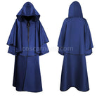 Medieval Cloak Halloween Hooded Robe Wizard Wizard Grim Reaper Long Sleeve Cloak coscarnival01118429