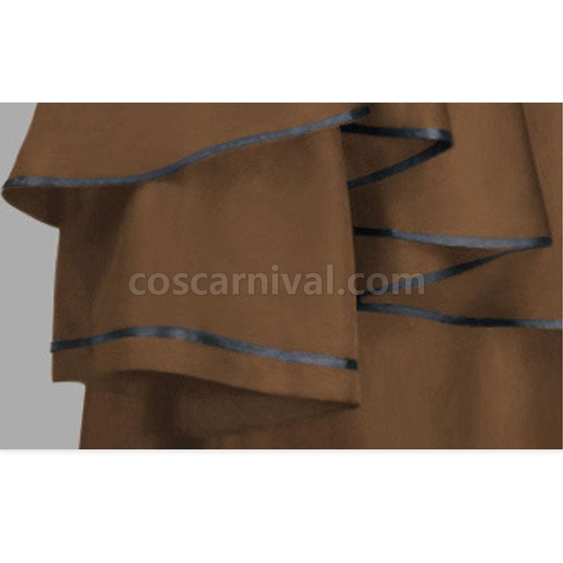 Medieval Cloak Halloween Hooded Robe Wizard Wizard Grim Reaper Long Sleeve Cloak coscarnival01118445