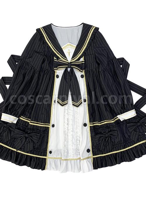 Mercury Daytime Series OP Dark Gothic Lolita Long Sleeve Dress coscarnival