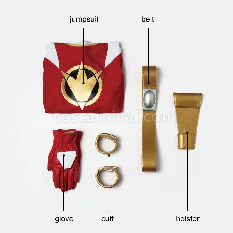 Mighty Morphin Power Rangers Abare Max Ryouga Hakua Abare Red Cosplay Costumes coscarnival01114239