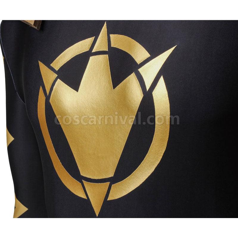 Mighty Morphin Power Rangers Asuka Abaranger Abare Black Cosplay Costumes coscarnival01114265