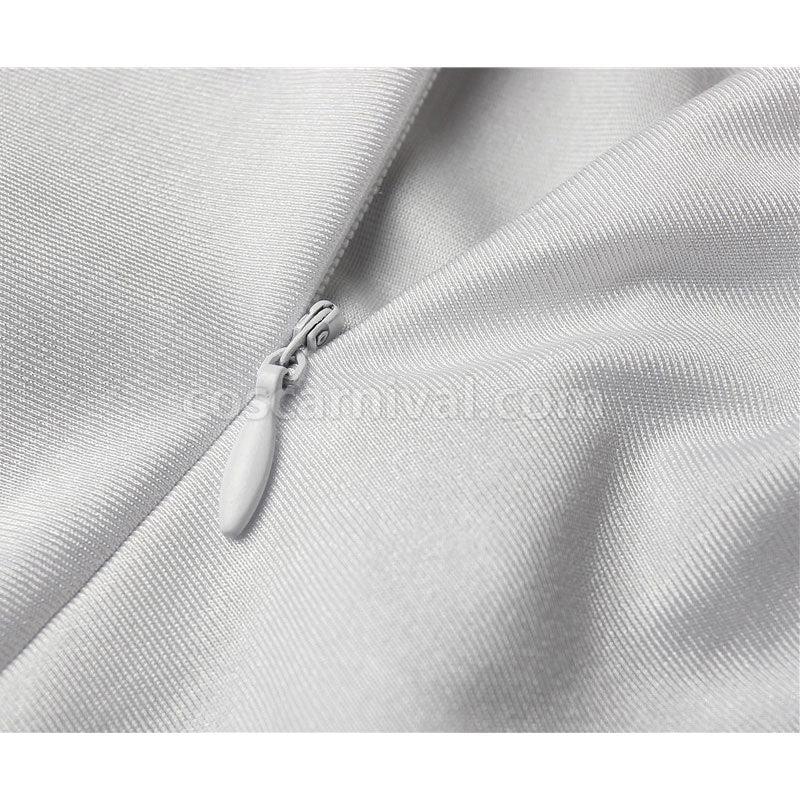 Mighty Morphin Power Rangers Tommy Oliver White Ranger Cosplay Costumes coscarnival01114405