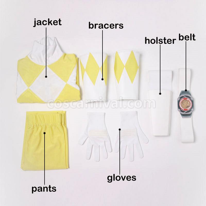 Mighty Morphin Power Rangers Trini Kwan Yellow Ranger Cosplay Costumes coscarnival01114353