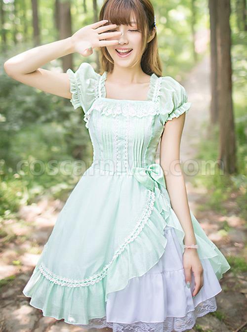Mint-Green-Short-Sleeve-Bowknot-Classic-Lolita-Dress-coscarnival-498