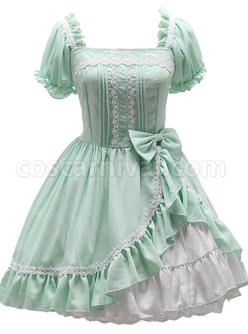 Mint-Green-Short-Sleeve-Bowknot-Classic-Lolita-Dress-coscarnival-501