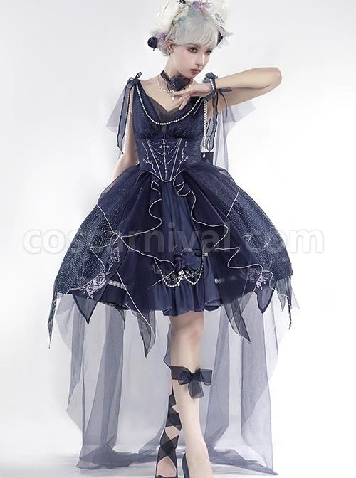 Mirror-Of-Thorns-Series-Blue-Gorgeous-Elegant-Rose-Thorns-Print-Irregular-Skirt-Hem-Butterfly-Bead-Chain-Decorative-Gothic-Lolita-Sleeveless-Dress-coscarnival-2541