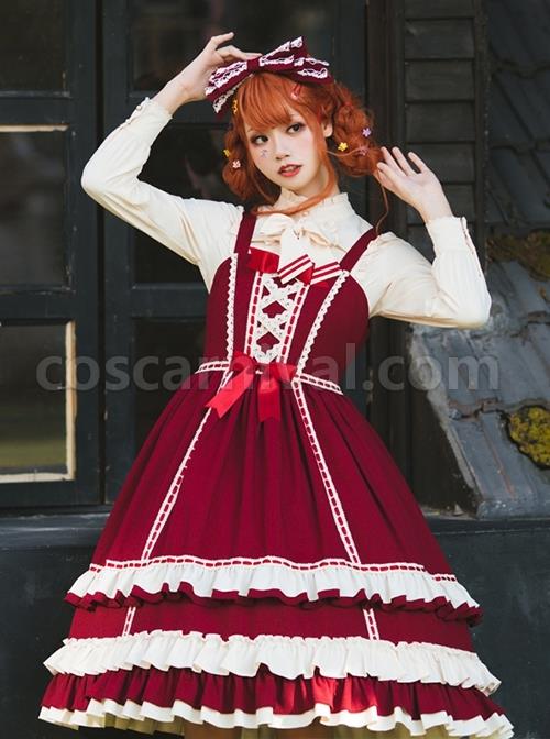 Miss-Betty-Series-Red-Vintage-Court-Bow-Lace-Ribbon-Decorated-Ruffle-Hem-Classic-Lolita-Sleeveless-Dress-coscarnival-2535