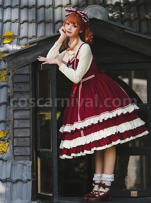Miss-Betty-Series-Red-Vintage-Court-Bow-Lace-Ribbon-Decorated-Ruffle-Hem-Classic-Lolita-Sleeveless-Dress-coscarnival-2539