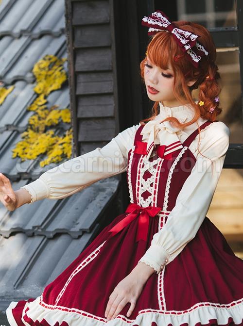 Miss-Betty-Series-Red-Vintage-Court-Bow-Lace-Ribbon-Decorated-Ruffle-Hem-Classic-Lolita-Sleeveless-Dress-coscarnival-2546