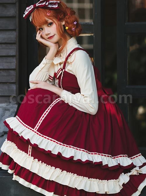 Miss-Betty-Series-Red-Vintage-Court-Bow-Lace-Ribbon-Decorated-Ruffle-Hem-Classic-Lolita-Sleeveless-Dress-coscarnival-2559