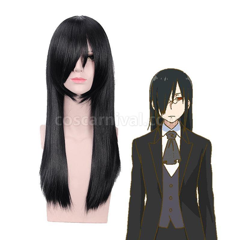 Miss Kobayashi's Dragon Maid Fafnir Long Black Cosplay Wigs coscarnival011117443