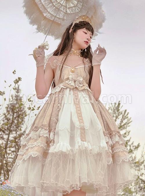 Moon-Cage-Yarn-Series-JSK-Chest-Pearl-Pendant-Layered-Lace-Big-Hem-Matching-Hair-Crown-Necklace-Gorgeous-Court-Sling-Classic-Lolita-Dress-coscarnival-2485