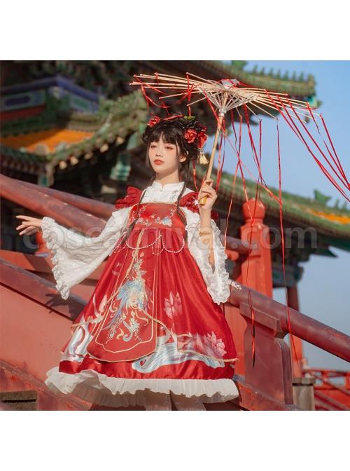 Morning-Dew-Series-JSK-Weaving-Gold-Craft-Chinese-Style-Retro-Gorgeous-Printing-Classic-Lolita-Sling-Dress-coscarnival-2516