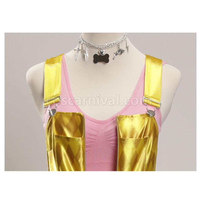 Movie Birds of Prey Harley Quinn Overalls Outfits Cosplay Costume coscarnival011115036