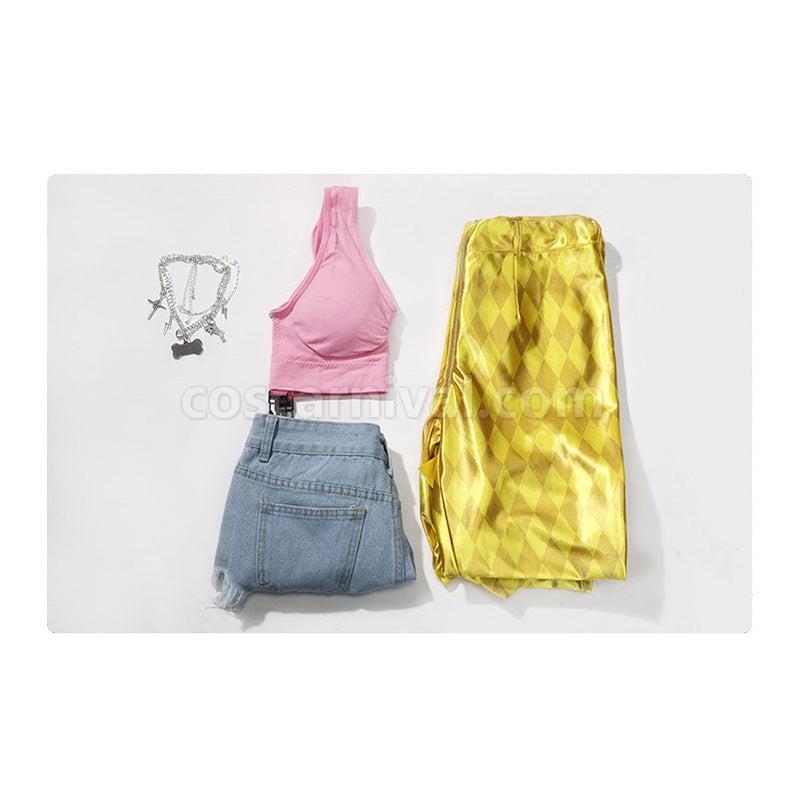 Movie Birds of Prey Harley Quinn Overalls Outfits Cosplay Costume coscarnival011115057