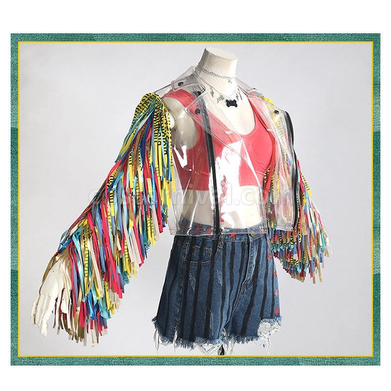 Movie Birds of Prey Harley Quinn Ribbon Outfits Cosplay Costume coscarnival011115011