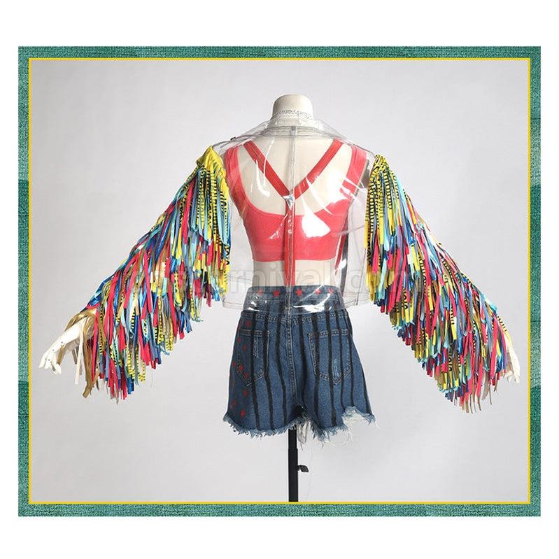 Movie Birds of Prey Harley Quinn Ribbon Outfits Cosplay Costume coscarnival011115025