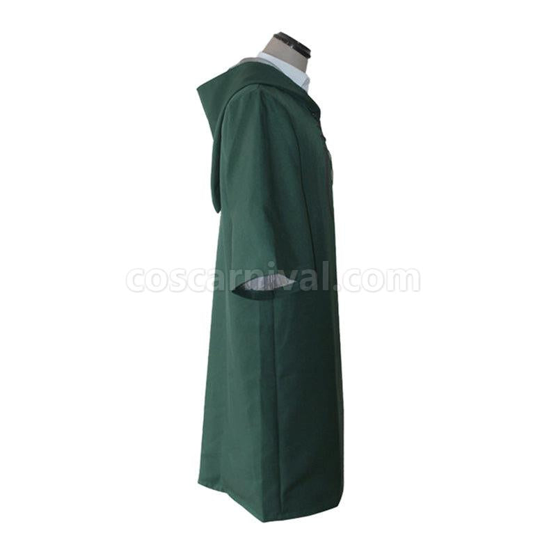 Movie Harry Potter Hogwarts Slytherin Quidditch Team Cloak Cosplay Costume coscarnival011114456