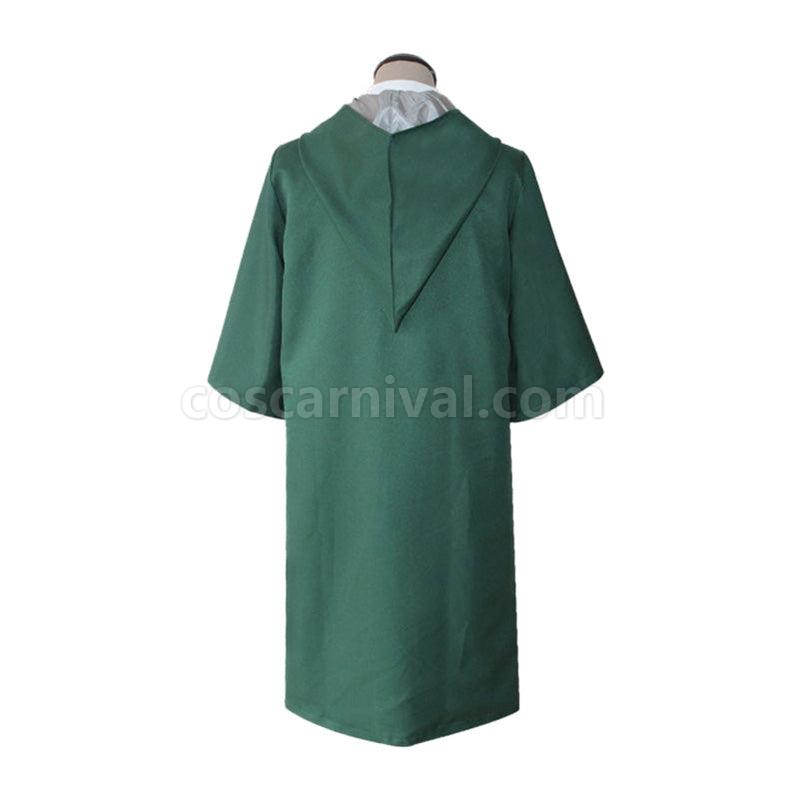 Movie Harry Potter Hogwarts Slytherin Quidditch Team Cloak Cosplay Costume coscarnival011114463