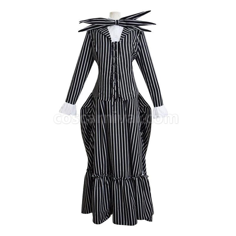 Movie The Nightmare Before Christmas Jack Skellington Cosplay Costume coscarnival011114381