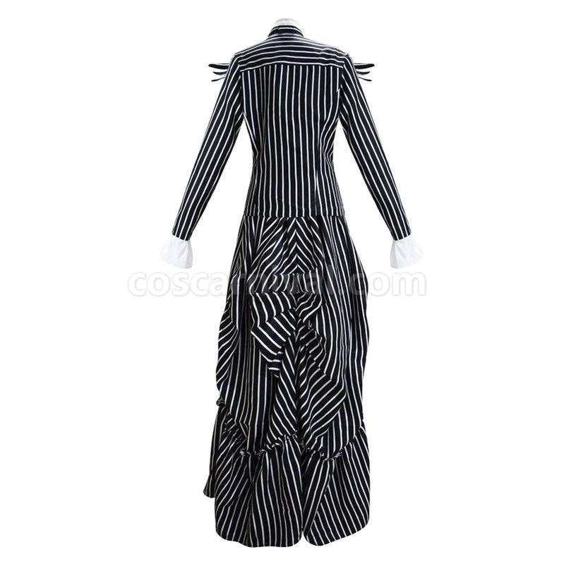 Movie The Nightmare Before Christmas Jack Skellington Cosplay Costume coscarnival011114396