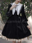 Ms-Lily-Series-OP-Black-Elegant-Court-Style-Classic-Lolita-Long-Sleeve-Dress-coscarnival-2478