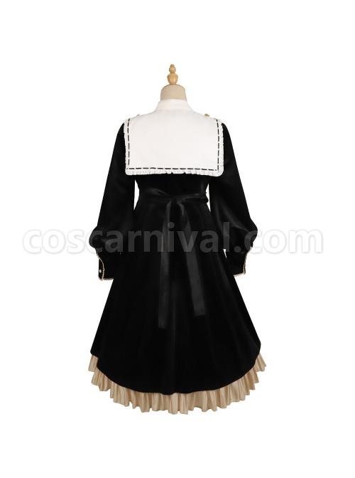 Ms-Lily-Series-OP-Black-Elegant-Court-Style-Classic-Lolita-Long-Sleeve-Dress-coscarnival-2565