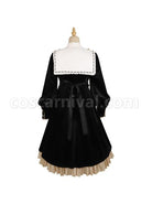 Ms-Lily-Series-OP-Black-Elegant-Court-Style-Classic-Lolita-Long-Sleeve-Dress-coscarnival-2565