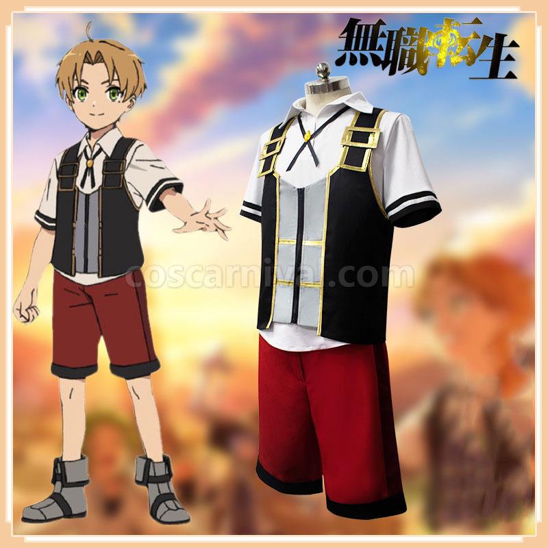 Mushoku Tensei Rudeus Greyrat Fullset Cosplay Costumes coscarnival01119517