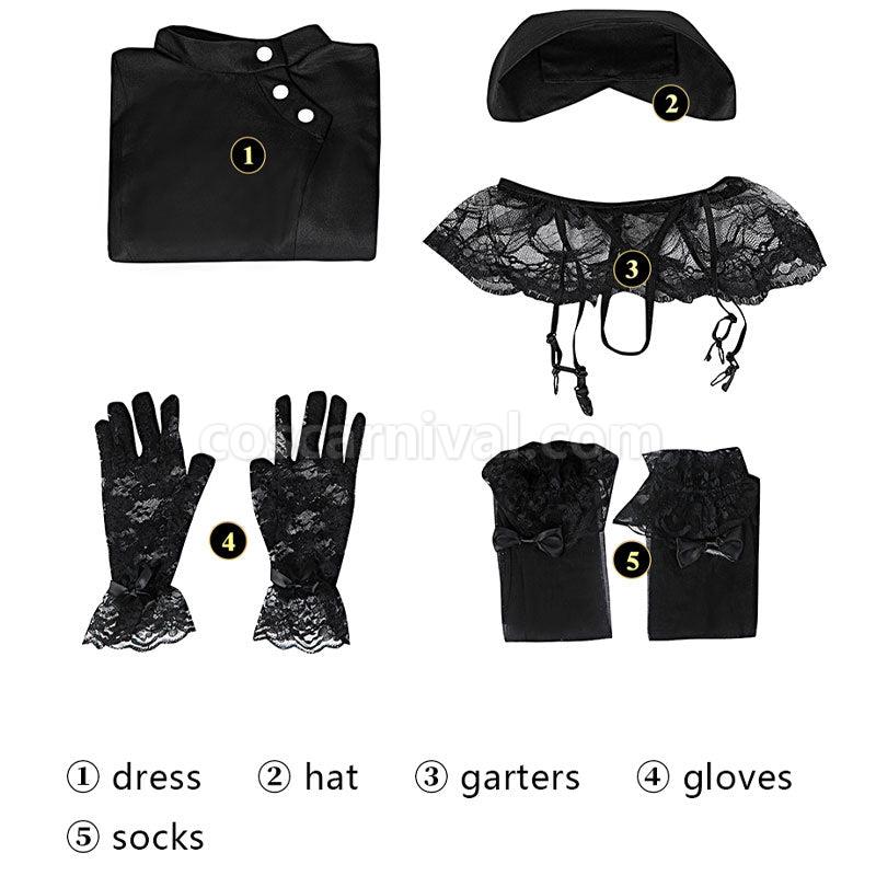 My Dress Up Darling Marin Kitagawa Black Nurse Uniform Cosplay Costumes coscarnival01116703