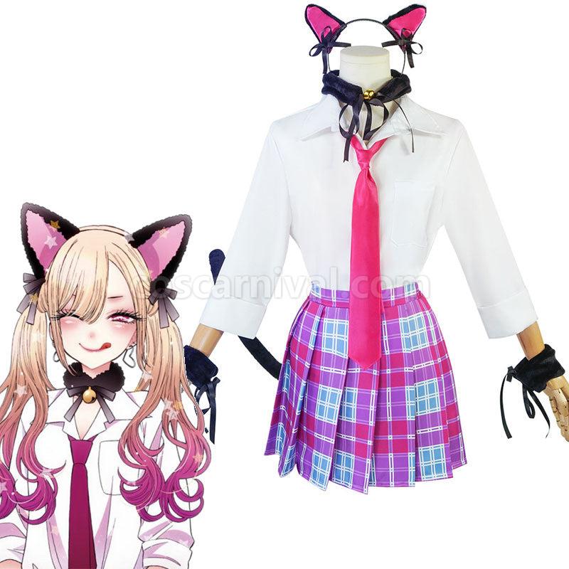 My Dress Up Darling Marin Kitagawa Cat Uniform Cosplay Costumes coscarnival01116513