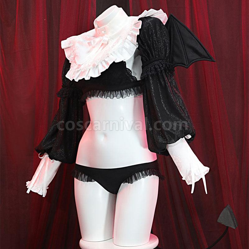 My Dress Up Darling Marin Kitagawa Rizu Kyun Cosplay Costumes With Free Wing Props coscarnival01116249