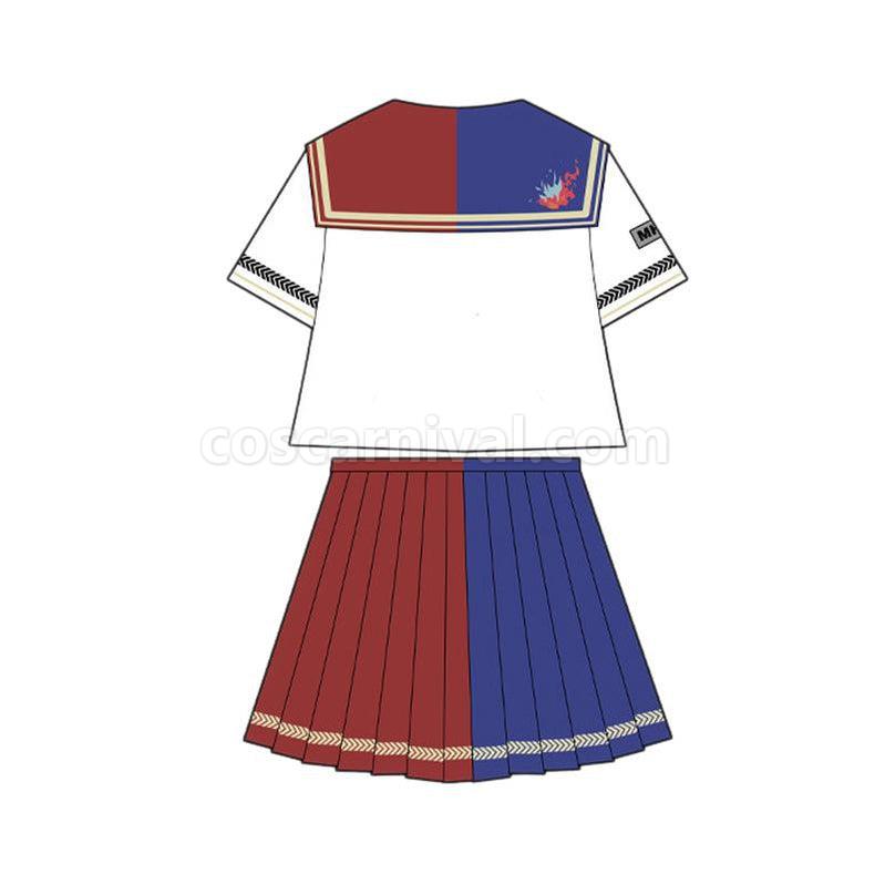 My Hero Academia Female Shoto Todoroki JK Uniform Cosplay Costume coscarnival011117797