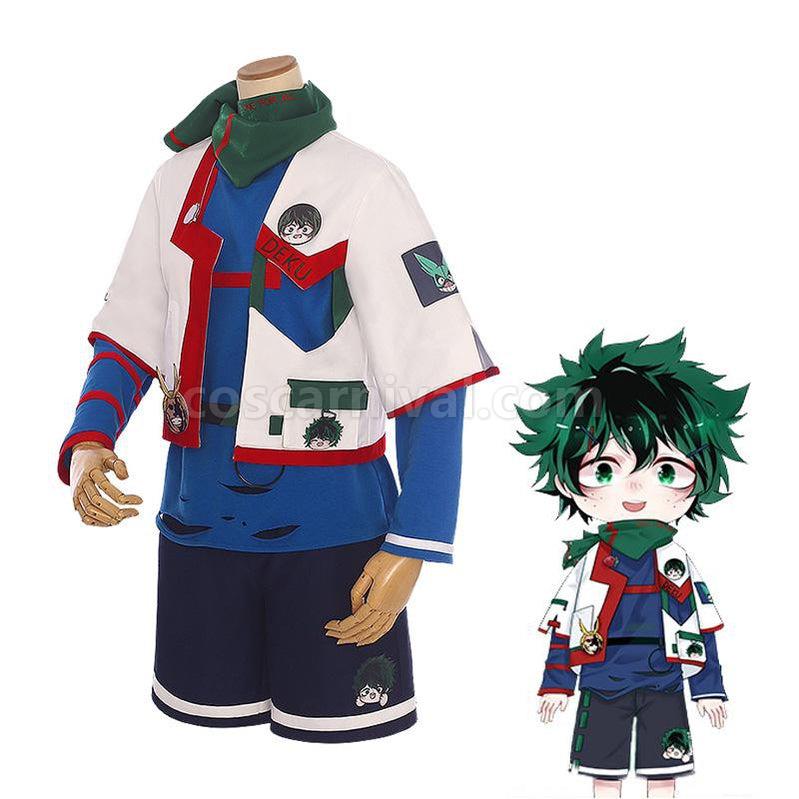 Izuku Midoriya cosplay costume from My Hero Academia, front view