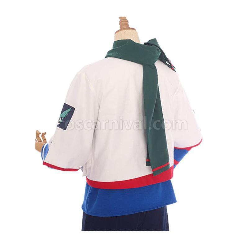 Izuku Midoriya cosplay costume from My Hero Academia, back view