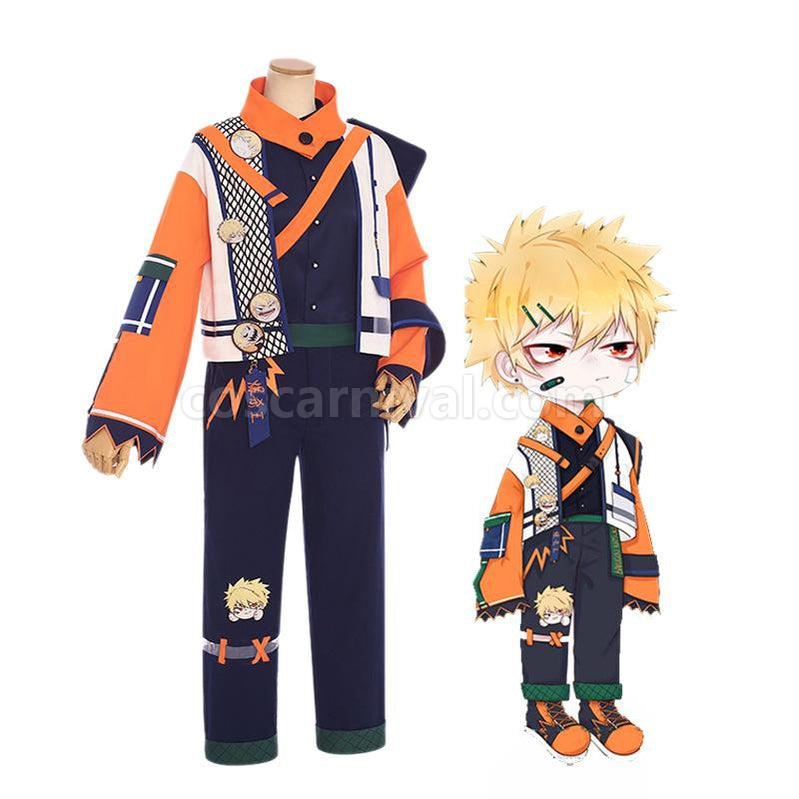 Katsuki Bakugo cosplay costume from My Hero Academia, front view
