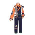 Katsuki Bakugo cosplay costume from My Hero Academia, side view