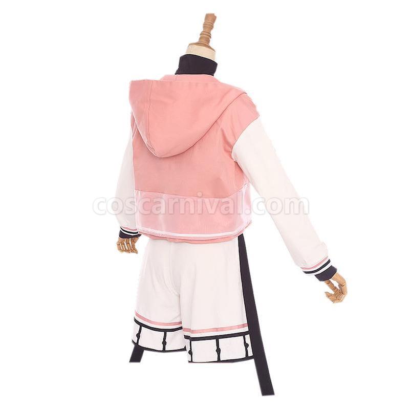 Ochaco Uraraka cosplay costume from My Hero Academia, back view
